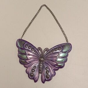 Handcrafted resin butterfly wall hanging